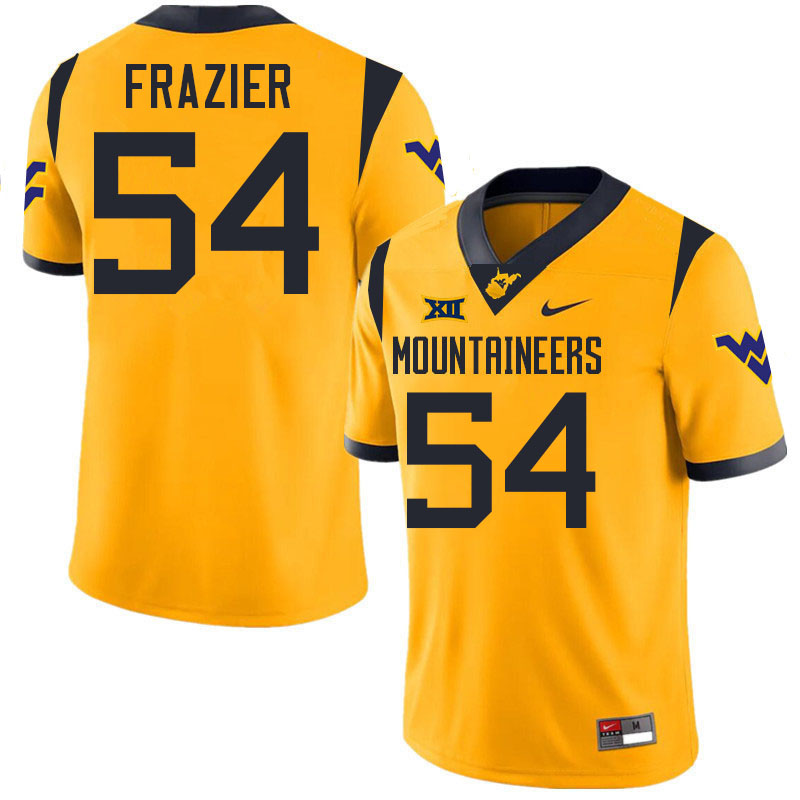 Zach Frazier WVU Jersey,West Virginia Mountaineers #54 Zach Frazier Jersey Youth College-Gold